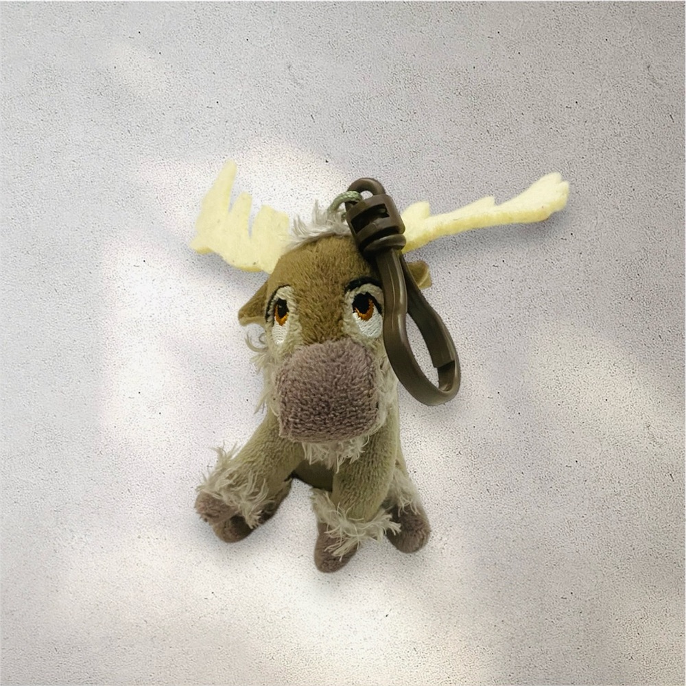 TY Frozen SVEN 4" Belt Backpack Clip On Disney plush Stuffed Animal Reindeer